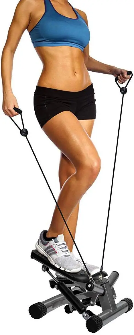 

Adjustable Stepper Stepping Machine with Resistance Bands Gray
