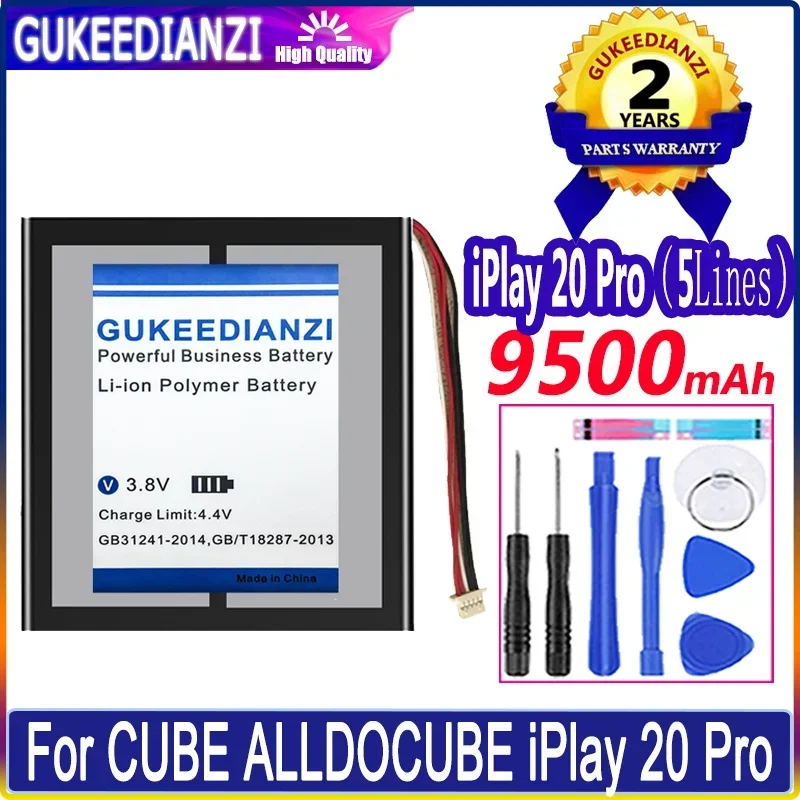 

Аккумулятор высокой емкости iPlay20 Pro 9500 мАч для CUBE ALLDOCUBE iPlay 20 Pro iPlay 20Pro / iPlay 20 iPlay20, аккумуляторы для планшетов