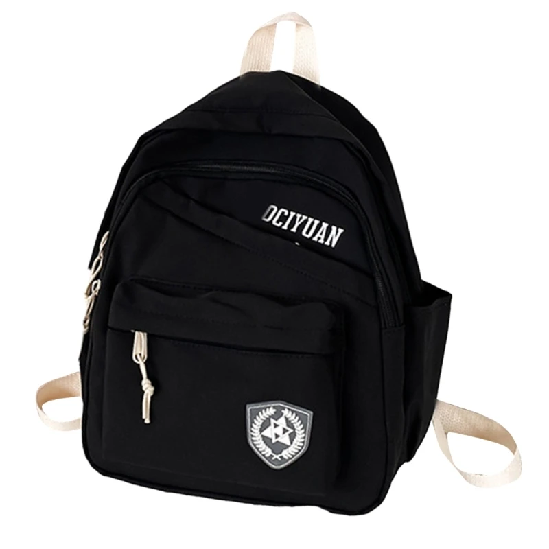 Portable and Functional Daypack School Backpack Nylon Book Bags  for Outdoor Activities and Daily Commutes