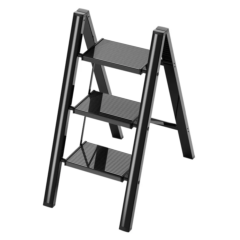 

Thickened Ladder Household Folding Stair Aluminum Alloy Indoor Climbing Stairs Multi-Functional Flower Stand Ladder Trestle