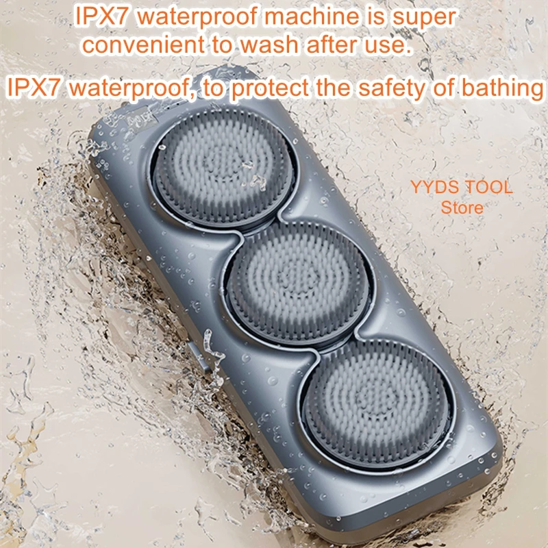 Intelligent Bath Machine Automatic Electric Bath Scrubber Backrub Shower Brush