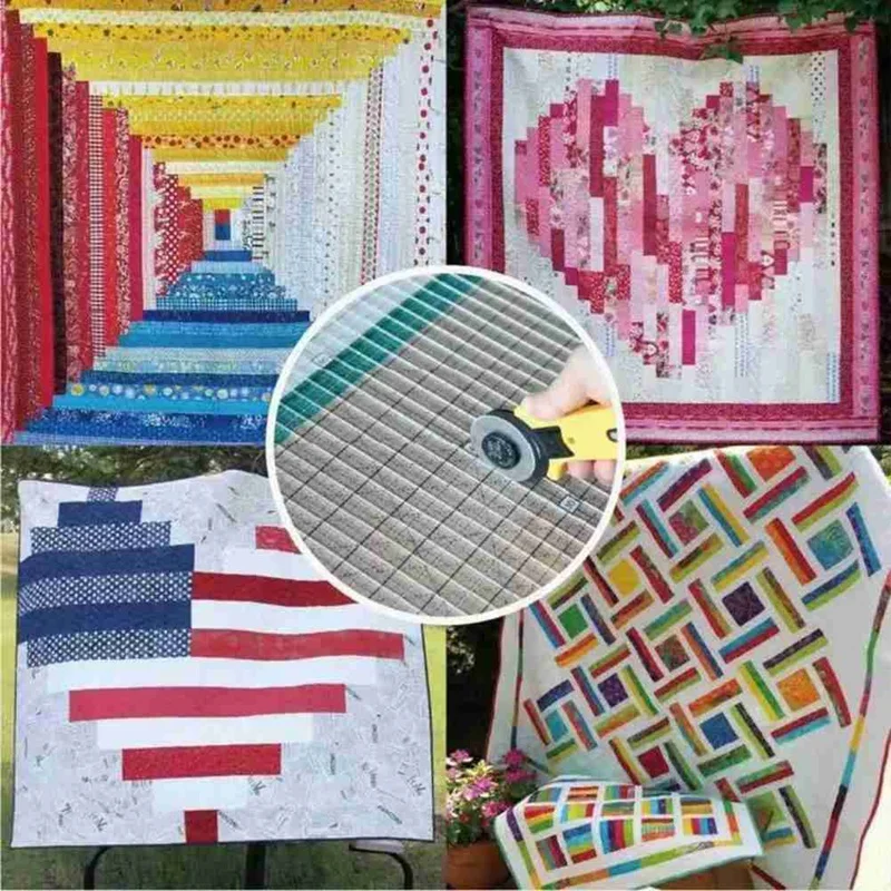 GEGE Sewing Supplies Sewing Ruler Template DIY Craft T-Shirts Ruler Patchwork 5-In-1 Quilt Cutting