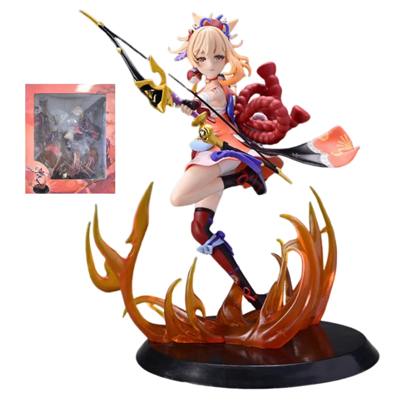 

Фигурка аниме Genshin Impact, фигурка йоимия, экшн-Фигурки 25 см, Коллекционная модель из ПВХ, Аниме периферийные игрушки для детей, подарки для кукол