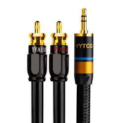 Premium 3.5mm to RCA Audio Connection Cable - 8M (2RCA to 3.5MM)