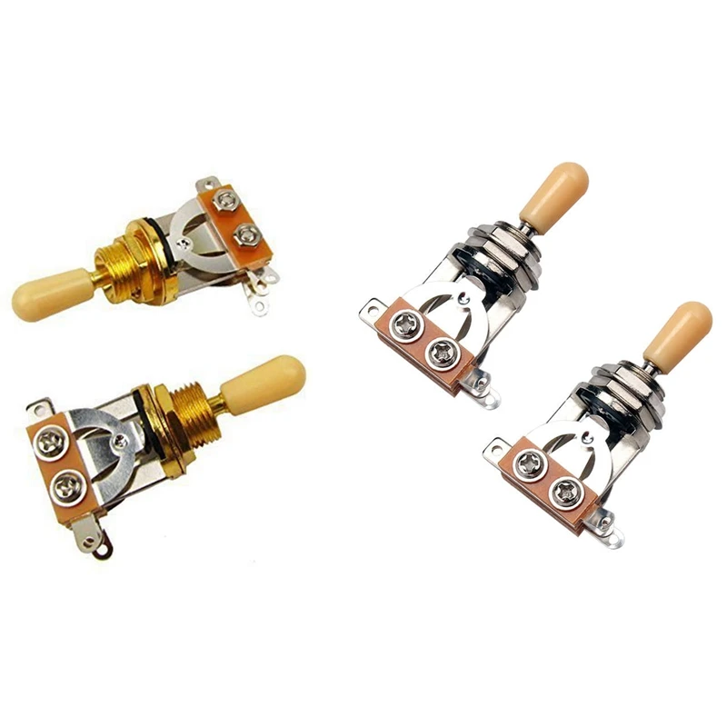 4PcsMetric3WayShortStraightGuitarPickupSelectorToggleSwitch