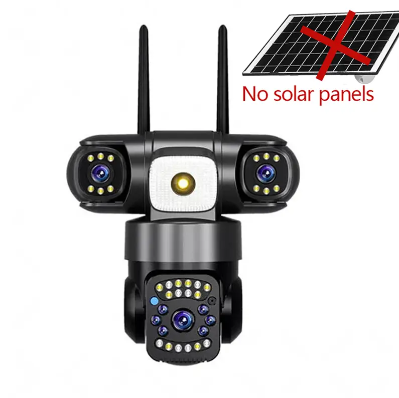 15MP IP Wifi Camera Solar Camera Outdoor 3 Lens 3 Screen 10X Zoom PIR Human Detect Cameras Night Vision CCTV Security Protection - Image 11
