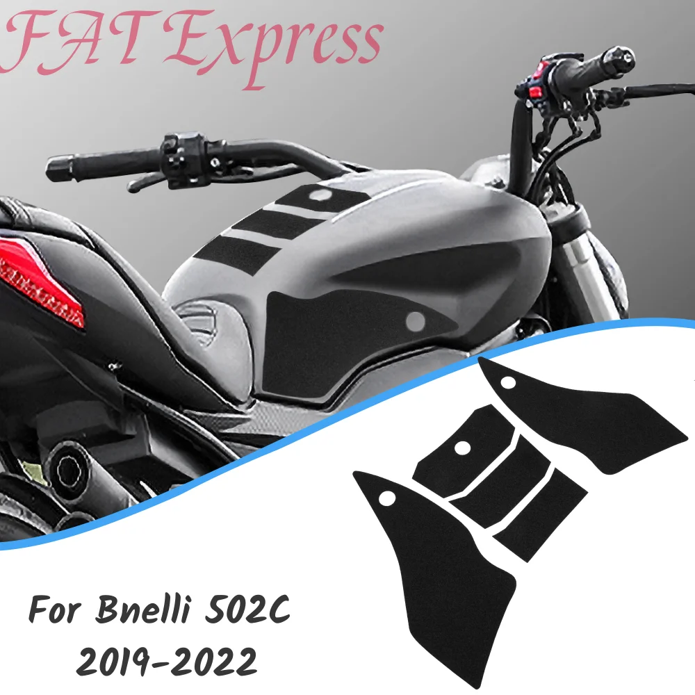 

502C Tank Pad Protector For Bnelli 502 C 2019 2020 2021 2022 Motorcycle Sticker Decal Gas Fuel Knee Grip Traction Side Pad