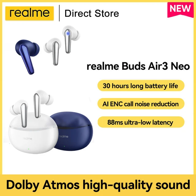 Global Version realme buds Air 3 TWS Earphone Bluetooth 42dB Active Noise  Cancelling Wireless Headphone IPX5 For realme 10 Pro - AliExpress