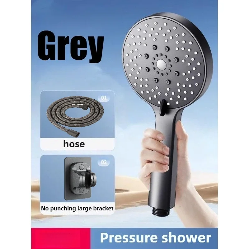 EcoFlow Adjustable Handheld Rain Shower Head with Water-Saving Features and 5 Spray Modes