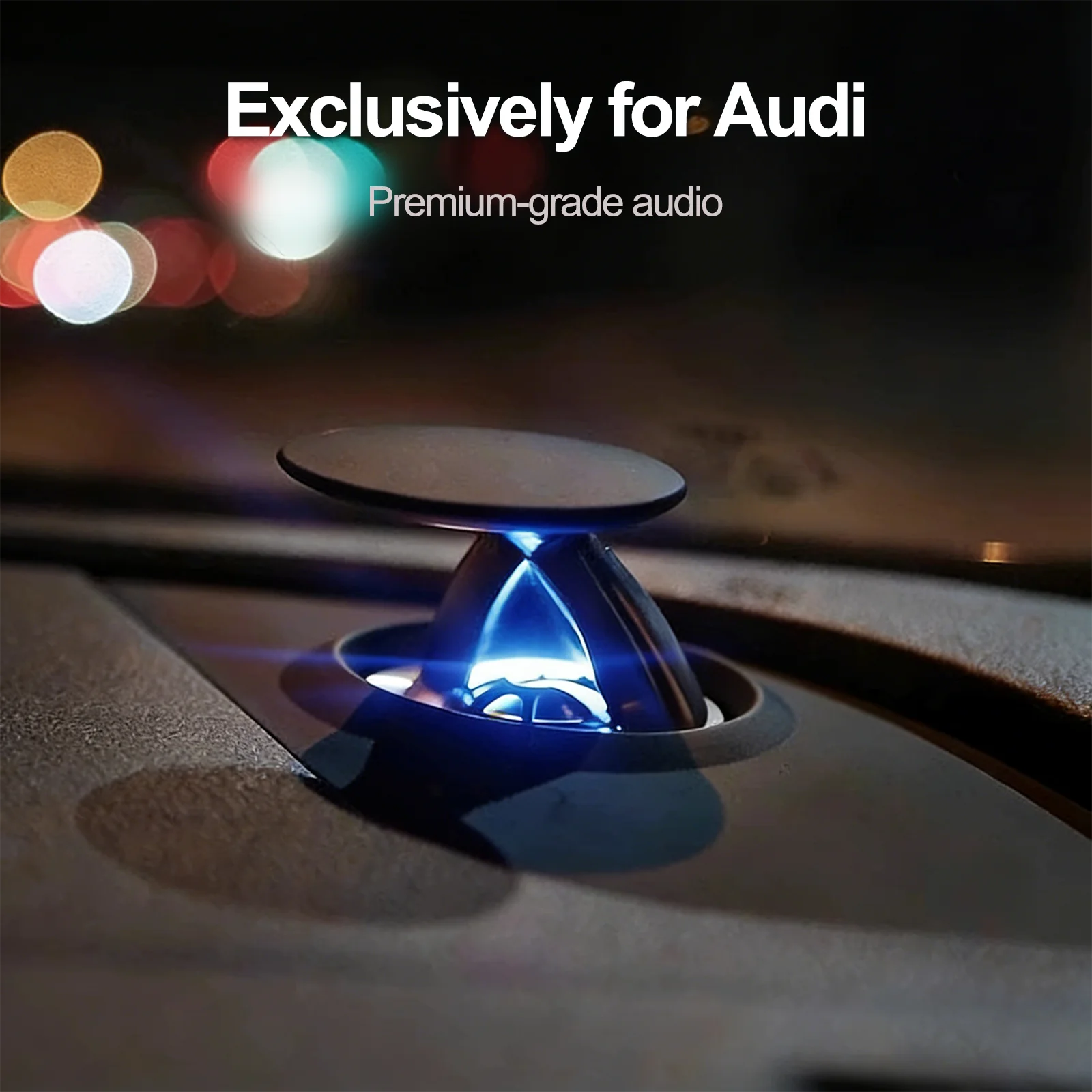 LED 32색 리프팅 트위터 스피커 전기 트레블 혼 아우디 A4 A5 A6 A7 Q5 Q7 Q8 C7 C8 B9 차량 계기판 장식 부품