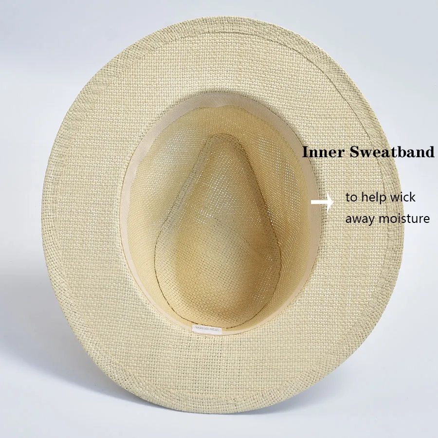 Summer Casual Straw Hats Women Men Panama Trilby Jazz Hat Outdoor UV Protection Beach Hat Bonnet