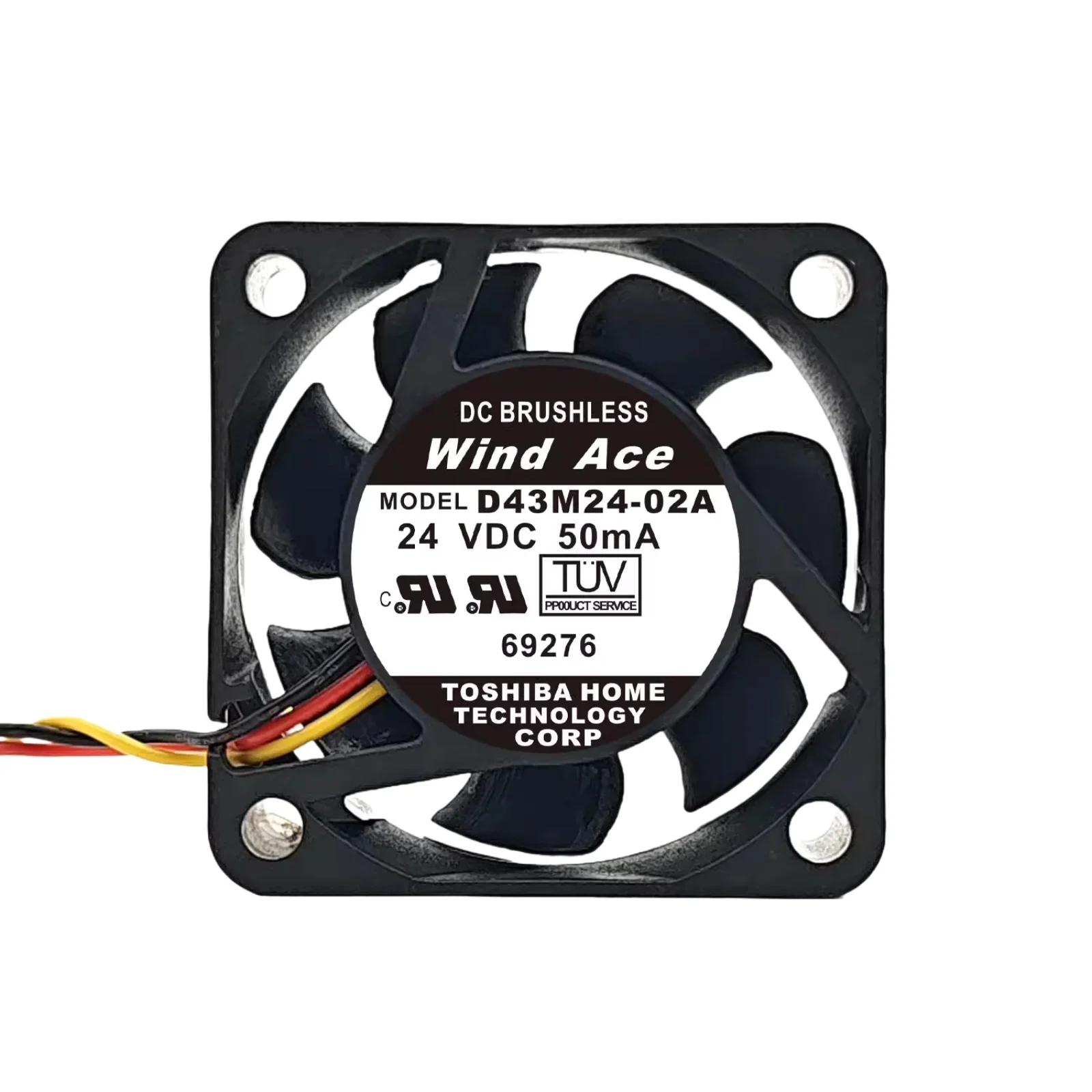 야스카와 D43M24-02A D43M24-01A 40x40x15mm 24V 0.05A 인버터 냉각 팬 3선식 DC 산업용 팬 G7/F7 VFD용