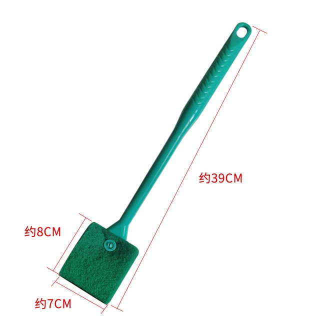 Racloir d'algues flottant pour aquarium, brosse en verre précieux