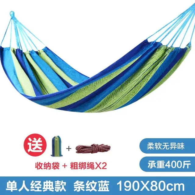 Canvas Single Hammock Outdoor 6