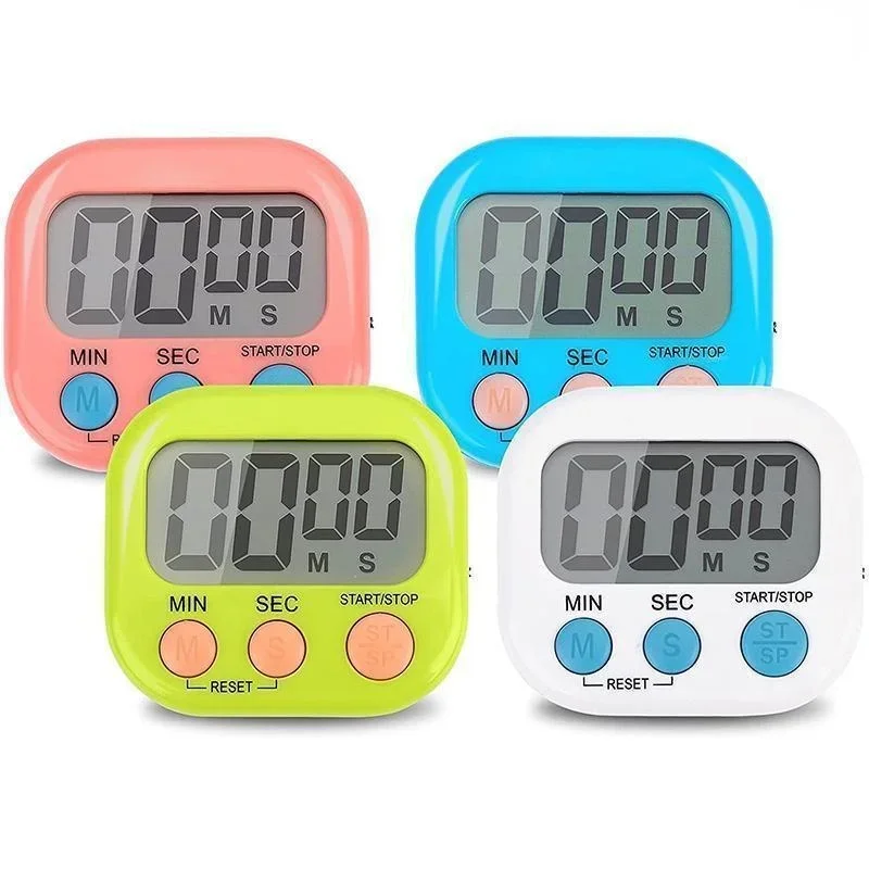 จับเวลาครัวแม่เหล็ก LCD Digital Countdown Timer จับเวลาทําอาหารนาฬิกาปลุกอุปกรณ์ครัวหน้าแรก 1