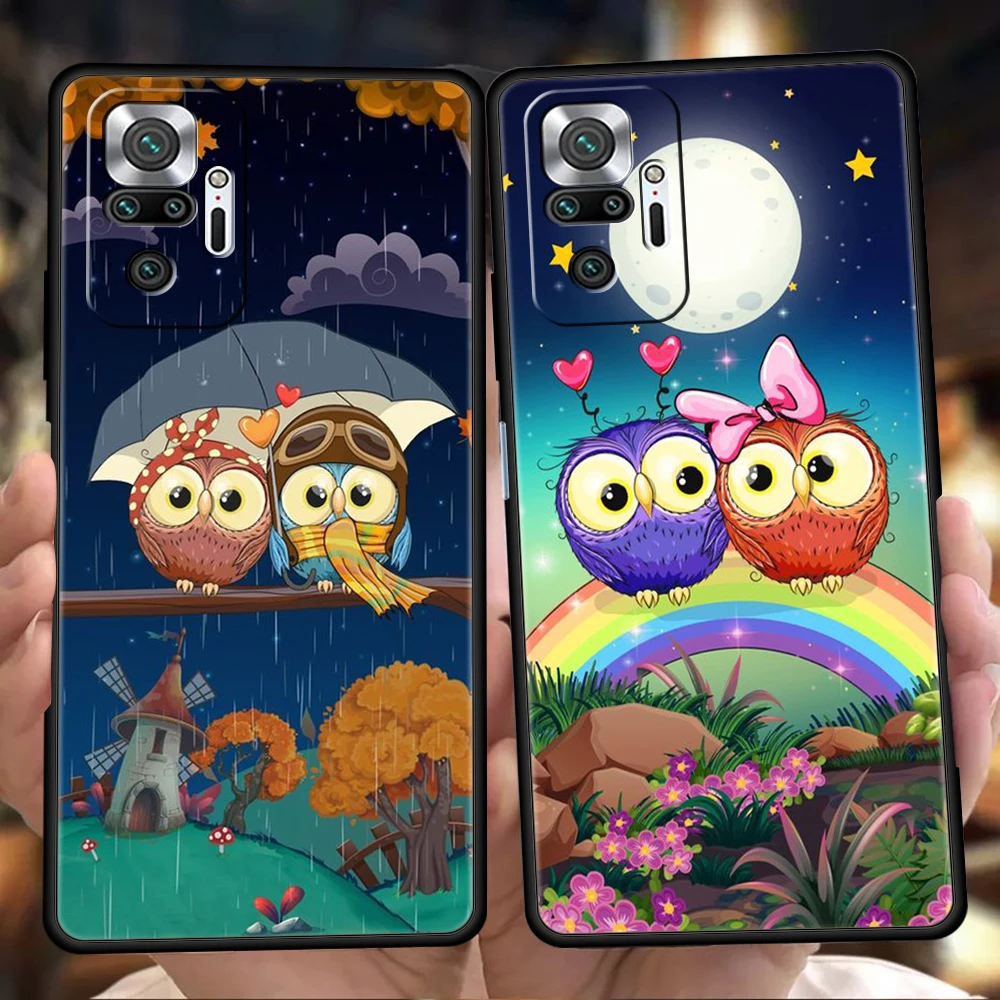 Adorable Cartoon Owl Silicone Phone Case - Stylish and Protective Cover