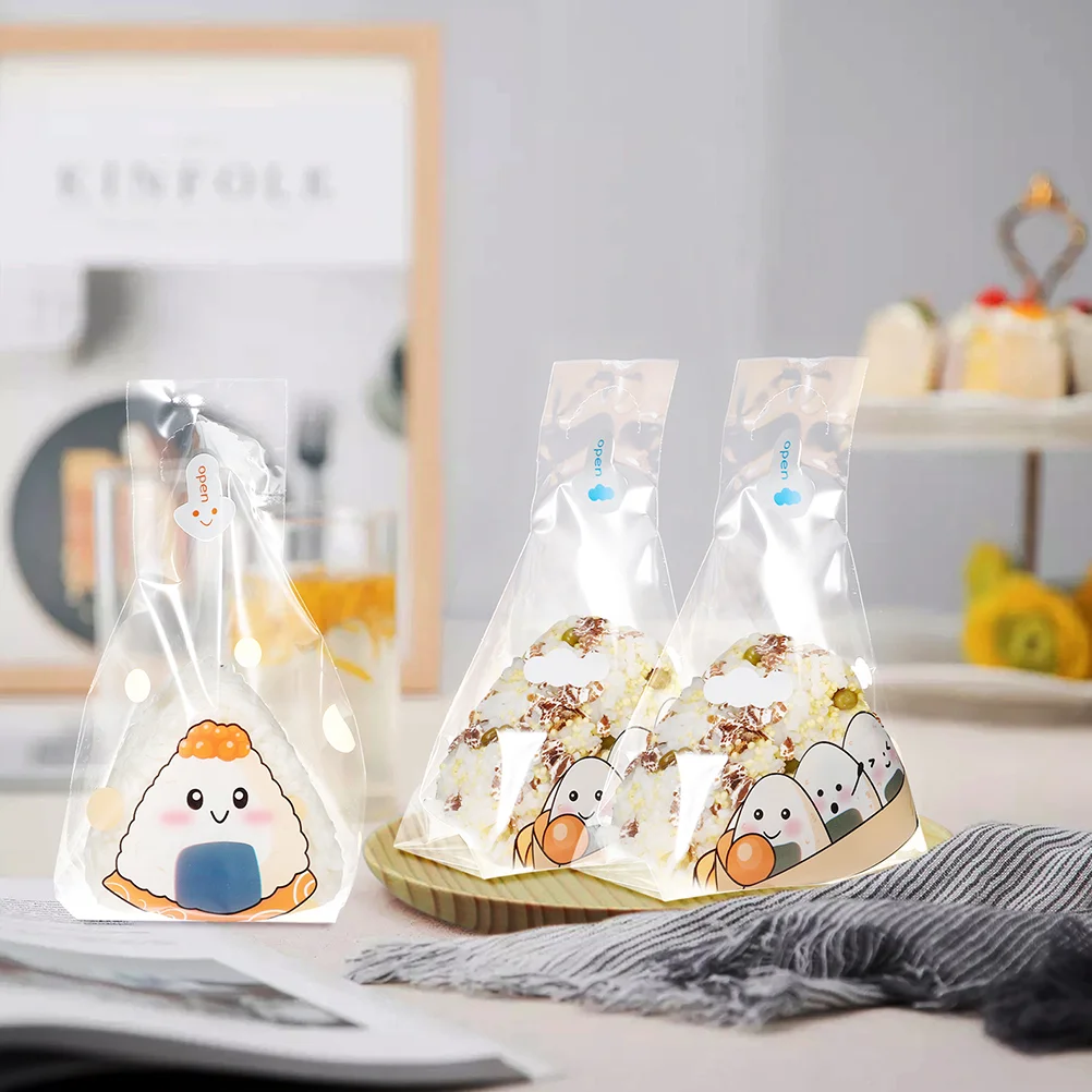 150pcs Triangle Onigiri Wrapping Bags Onigiri Bags Rice Ball Wrappers Decorative Wrapper onigiri wrappers