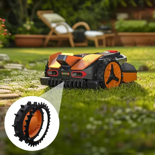 Robotic Mower Worx Landroid M900 Robotic Lawn Mower Spikes