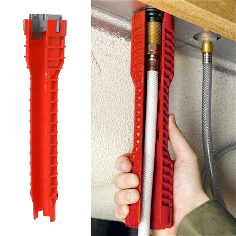 8 In 1 Multifunctional Sink Wrench Water Pipe Faucet Bathroom Installation Special Plumbing Water Heater Spanner Repair Tool 2