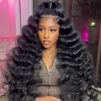 13x6 Hd Lace Frontal Wig Human Hair 30 Inch 13x4 Hd Transparent Lace Front Preplucked Black Body Wave Human Hair Wigs for Women 1