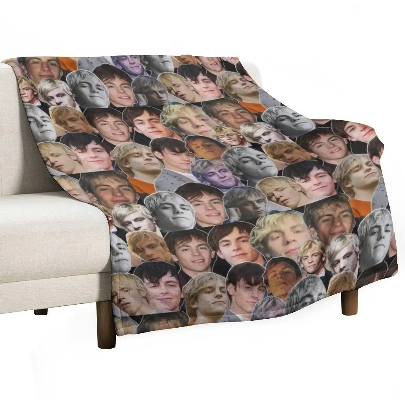 

ross lynch photo collage Throw Blanket Personalized Gift anime Blankets