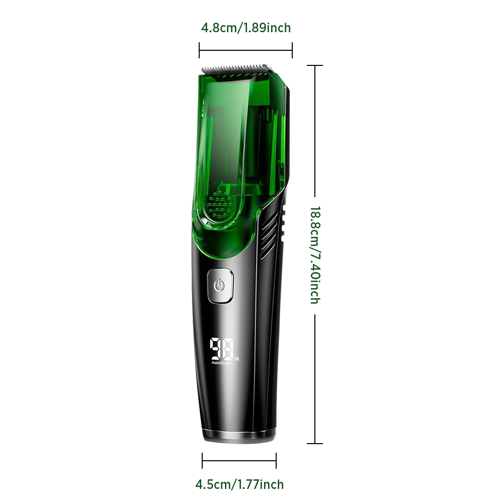 Cordless Men Beard Trimmer Rechargeable Electric Shaver with 20 Trim Built-in Va