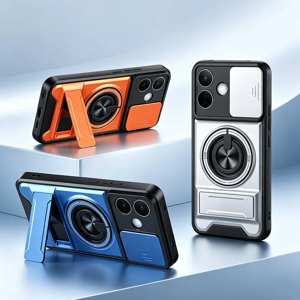 Multifunctional Ring Grip Magnetic Car Holder Protective Case