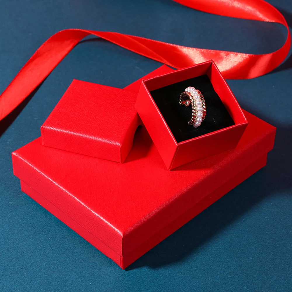 24pcs Luxury Colorful Cardboard Bracelet Gift Paper Packaging Boxes Super Thin Jewelry Bracelet Earrings Ring Organizer Box Case