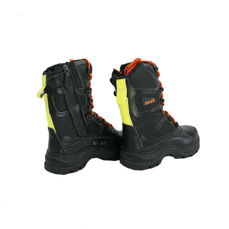 Flame Retardant Anti- Puncture Fireman Rescue Safety Protective Boots