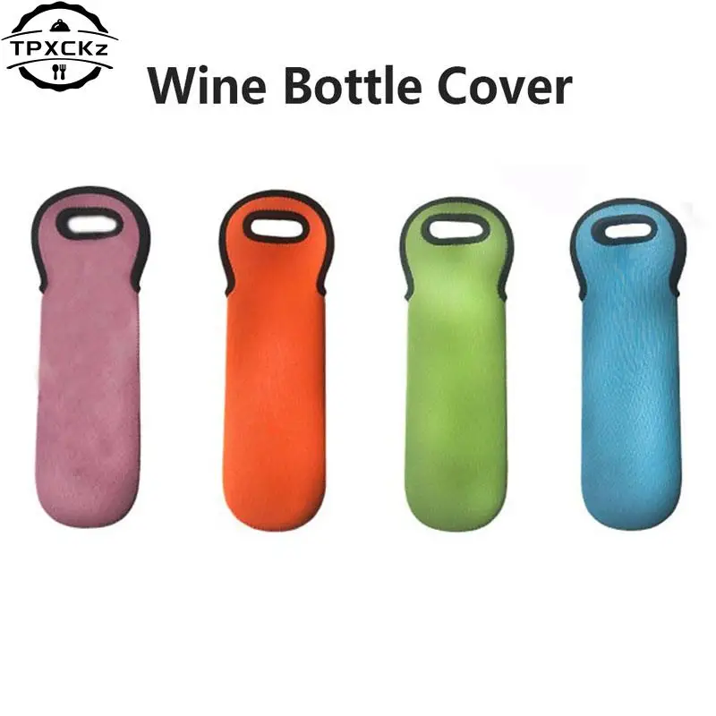 Neoprene Wine Bottle Freezer Bag Cooler Wine-bottle Bag Protect Insulated Cover Beer Cooling Holder Carrier Protective Sleeve 1X Wine Bottle Cover Burlap Wine Bags