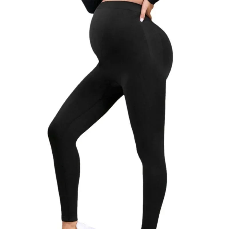 Elastic High Waist Maternity Leggings for Pregnant Women Belly Support Postpartum Body Shaper Fitness Trousers women leggings,maternity leggings