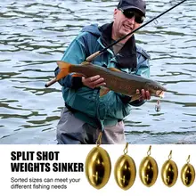 1Pcs Weight Copper Pendant Fishing Pendant Antirust Copper Pendant Lead Pendant 1.8g 3.5G 5g 7g 10g Fish Pendant Fishing Gear