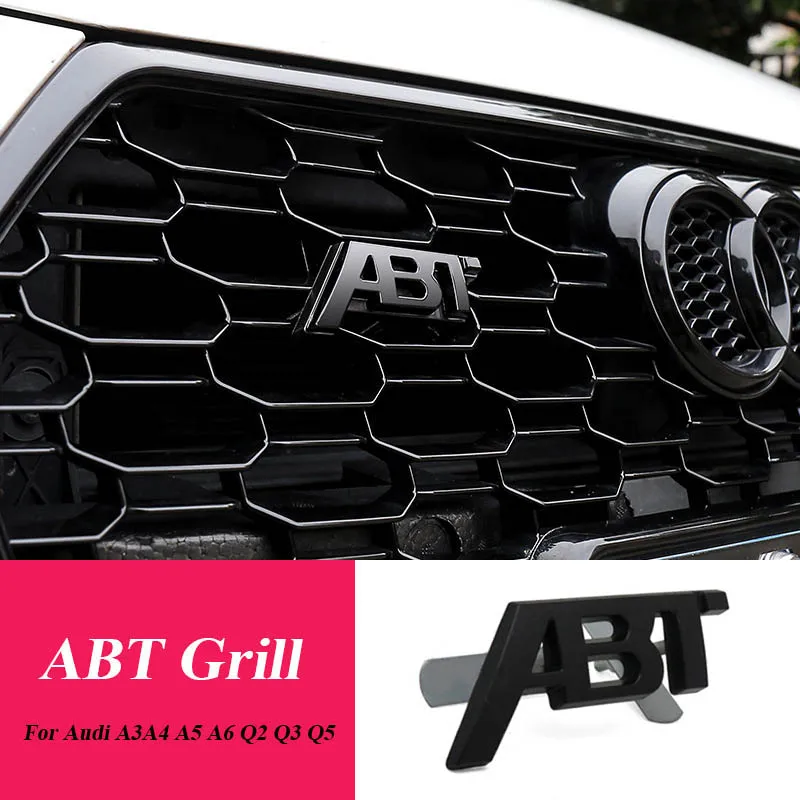 Black front grill Audi logo