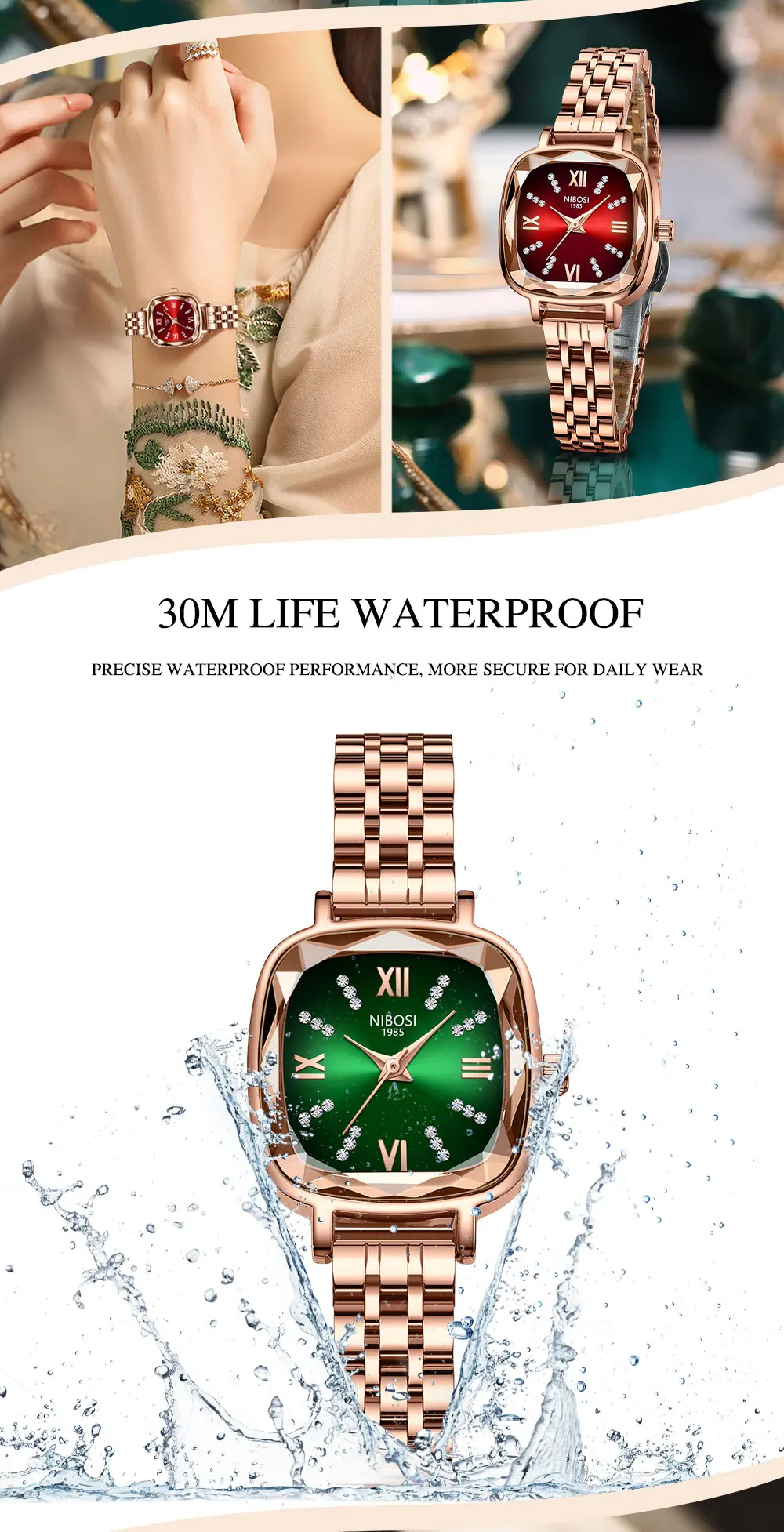 Small & Square Watch 2535 Nibosi