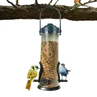 Outdoor Bird Feeder Squirrel Proof Hanging Food Feeding Container Small Hummingbird Feeders for Garden Courtyard Balcony