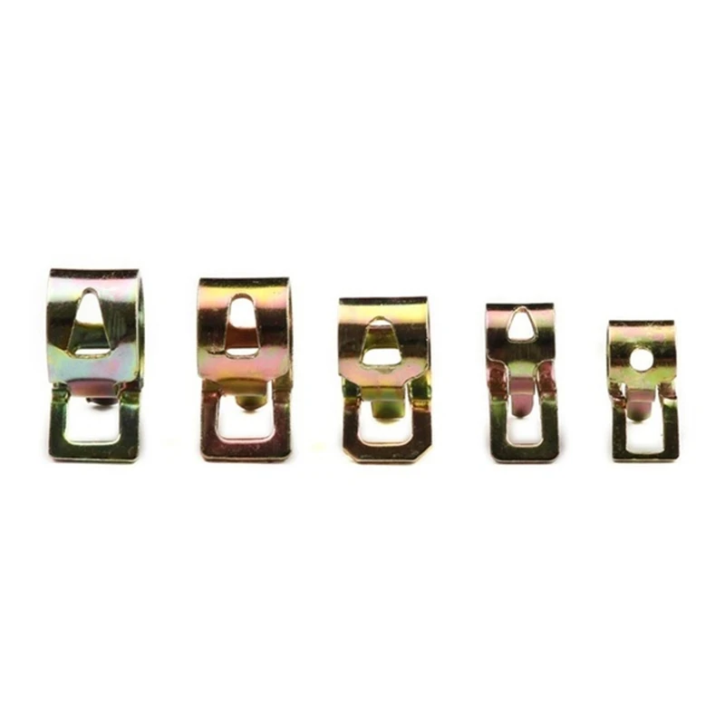 75 PCS Zinc Plated Spring Hose Pipe Clamp Air Clip Clamp ( 6mm 7mm 8mm 9mm 10mm) Spring Hose Clamp