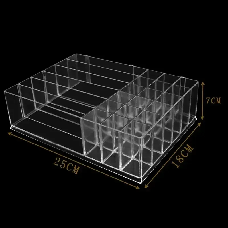 Desktop Makeup Storage Box Multi-layer Drawer Lipstick Organizer Multi-functional Storage Transparent Black Makeup Organizer 5