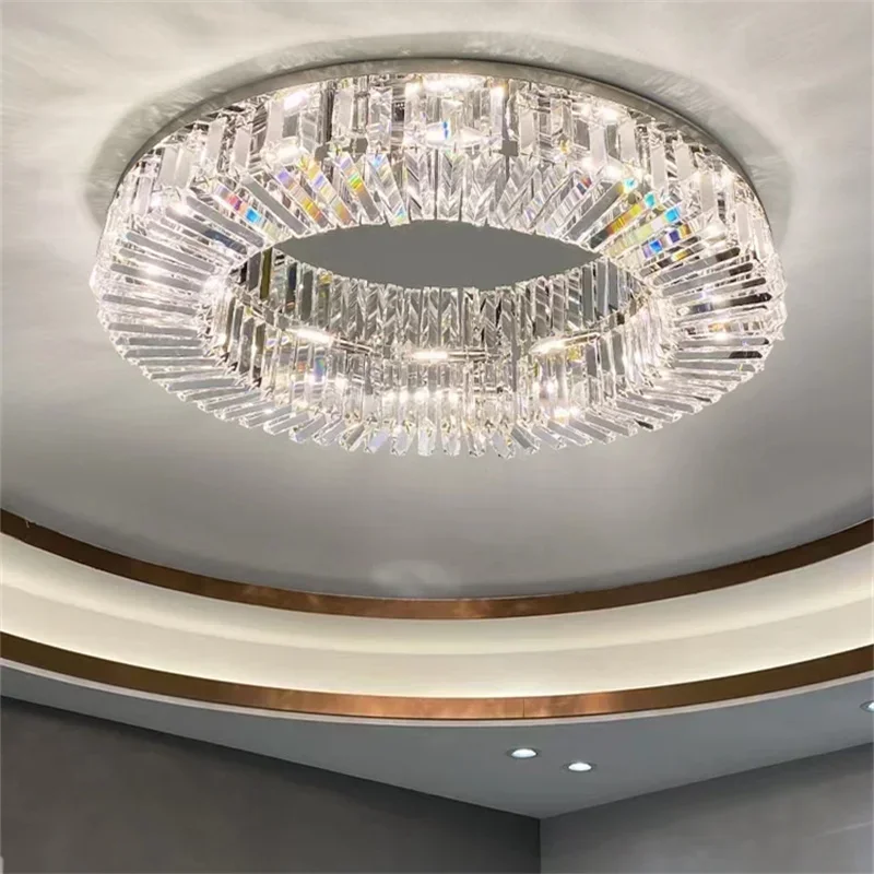 

Living Room Chandelier Modern Crystal Led Ceiling Lamp Chrome Gold Led Chandelier Lamp Living Room Decor Suspension Lumina