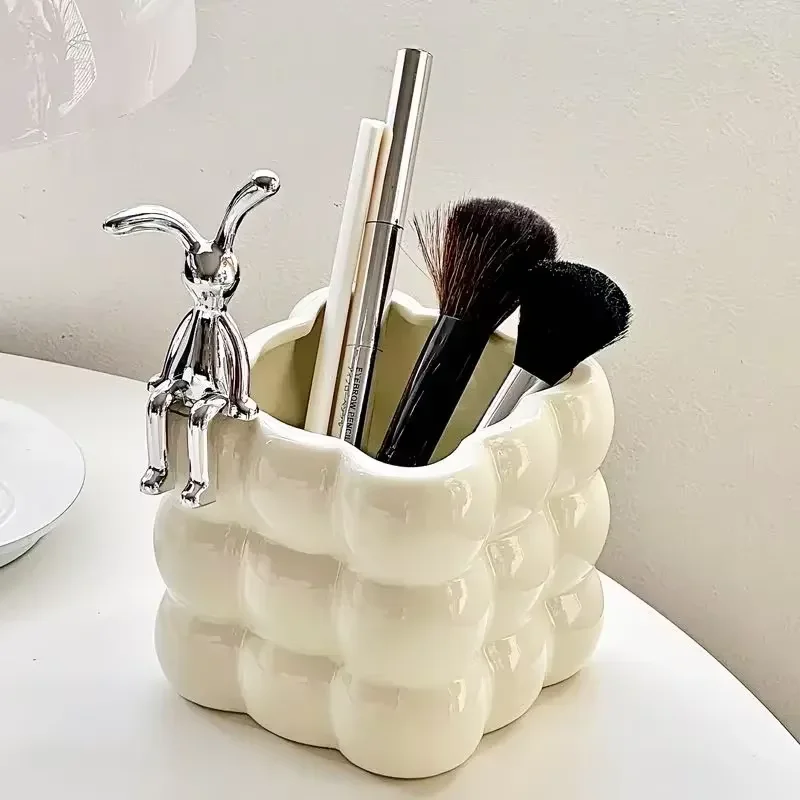 Ceramic Storage Jar 1 piece decorative ceramic storage bowl keys dresser tabletop jewelry storage box for home organization and storage