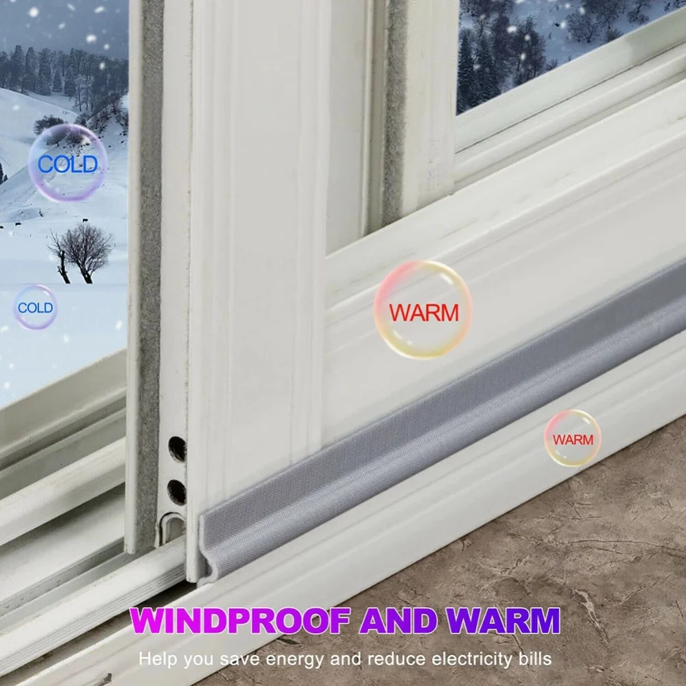 40M Rubber Windows Strip Weather Windproof Soundproof Foam Nsulation Anti Air Leak Door Bottom Gap Sticking Tape