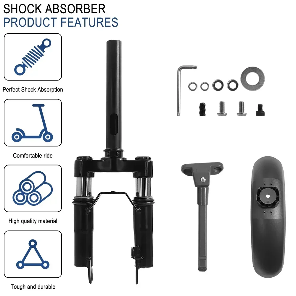 Description Picture 3 of itemFront Shock Absorber for Ninebot Max Pro Shared KickScooter Electric Scooter Parts Front Suspension with Foot Support Fender Kit