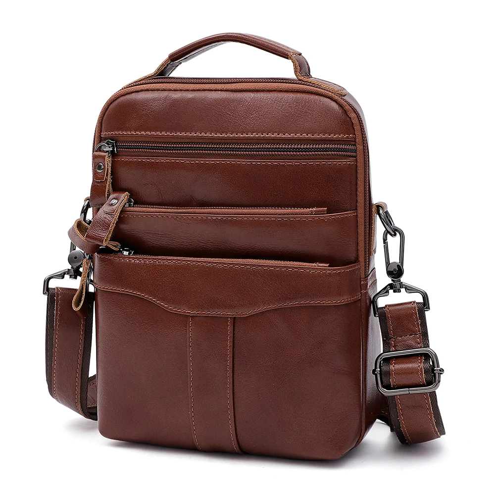 

Summer Genuine Leather Men's Bag Shoulder Bag Retro Men's Shoulder Bag Trend Men's Bag Top Layer Cowhide Men's Crossbody Bag