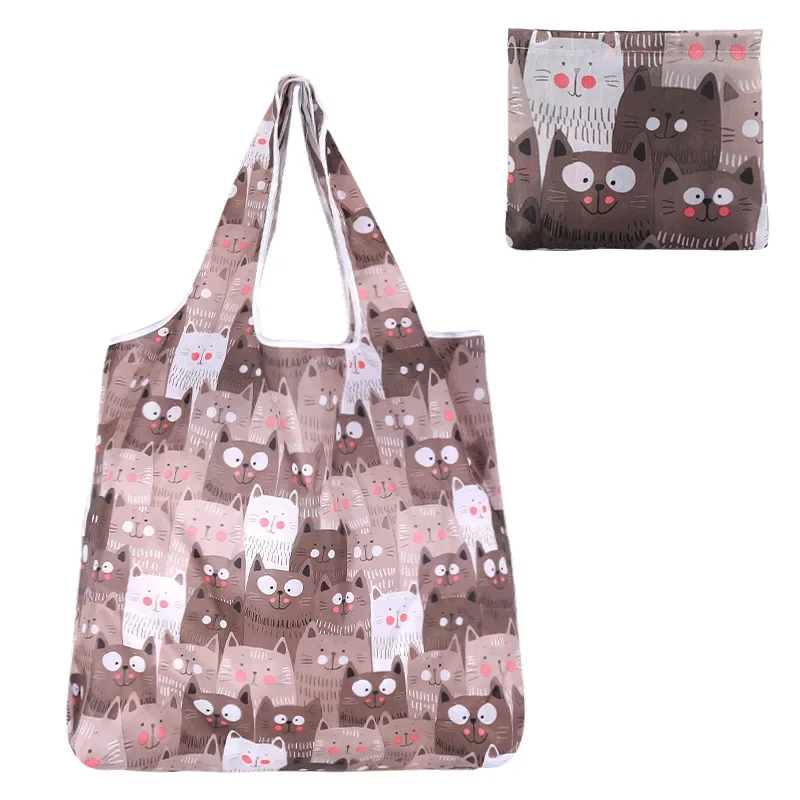 Eco-Friendly Reusable Foldable Nylon Shopping Tote Bag
