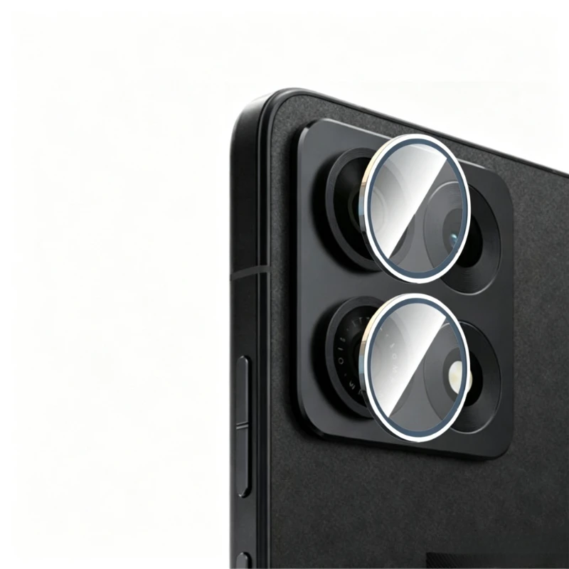 Aluminum Alloy Glass Camera Protector with Metal Ring Lens Protective Film