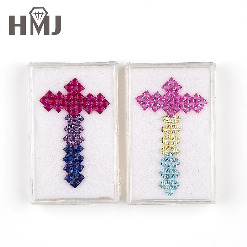 (Niemals verblassen) Original Thailand Halbedelstein Regenbogenfarbe Blauer Saphir Preisperlen für die Herstellung von Armbandschmuck – Detail 11