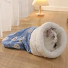 Cat Sleeping Bag Soft winter Fluffy Feel Thickened Pet Pocket Type Quilt Bed Soft Comfortable Warm Nest Pet Supplies 5