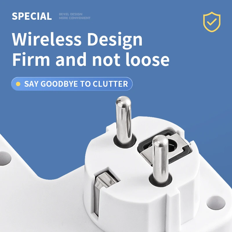 EU AC Plug Power Strip Wall Mounted Independent Switch Multitap Socket Network Filter With USB Charging Network Filter Adapter BEST SELLERS