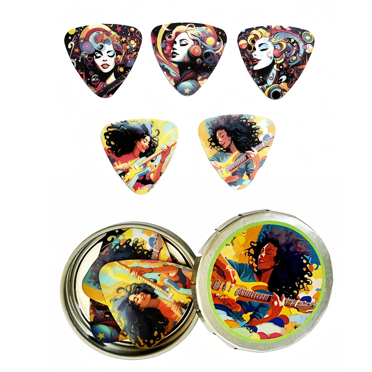 Triangle Guitar Paddles Guitar Picks Musical Instrument Accessories 5pcs/set