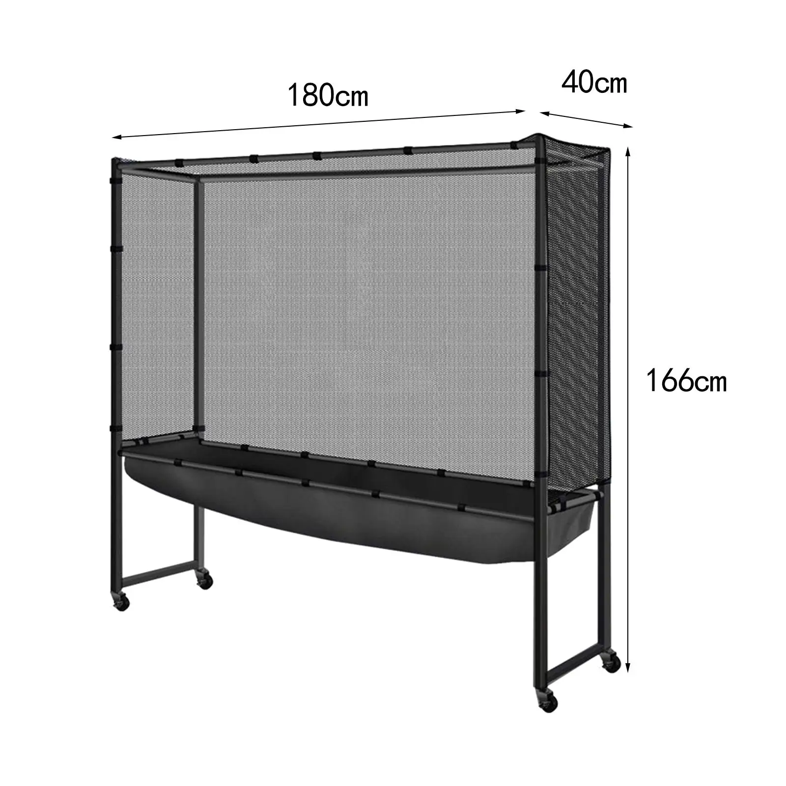 Movable Table Tennis Ball Net Equipment Professional Ping Pong Ball Collection Net Ball Collecting Net for Robot Serve Practice