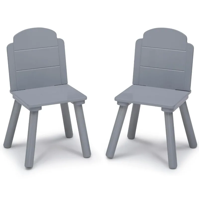 Kids Table and 2 Chairs Set Height Adjustable Toddler Table and Chair Set for Ages 3-8 Easy to Wipe Arts & Crafts